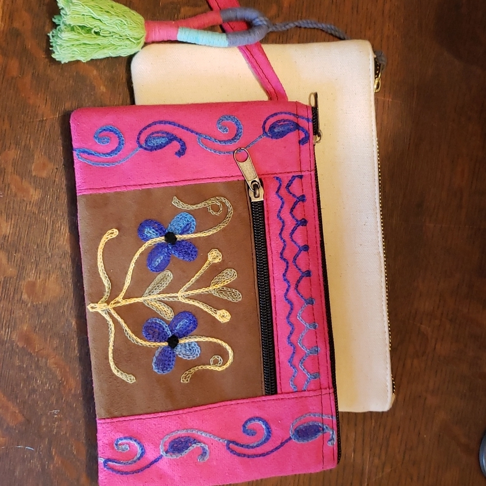 Two zippered pouches NWOT